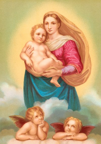 Die Sixtinische Madonna von Raffaello Sanzio Raphael